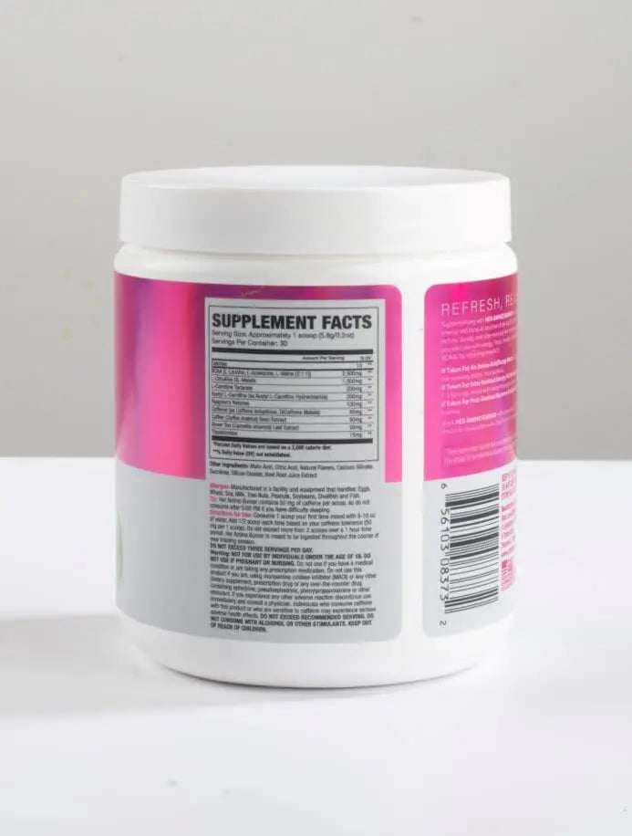 Her Thermogenic Amino Women's Pre Post & Intra Workout Booster (Strawberry Kiwi,30 Servings) NLA for Her Au supplements