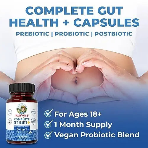 MaryRuth's 3-in-1 Probiotics for Complete Gut Health | Gut Health Supplement for Women MaryRuth Organics Au supplements