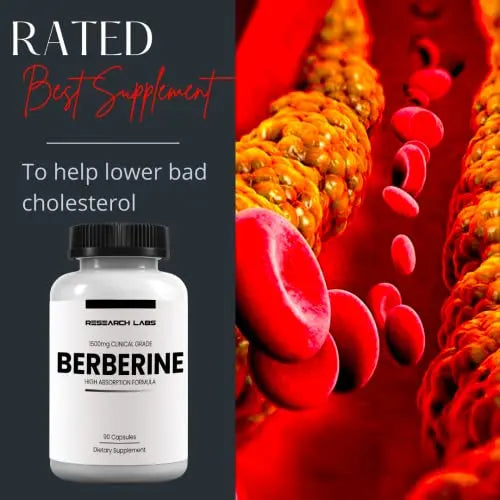 Research Labs 2 Fer 1 Ad - 1500mg Clinical Grade Berberine High Absorption Formula Research Labs Au supplements