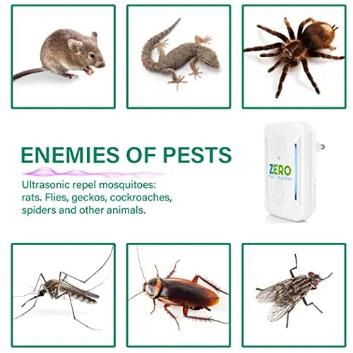 Ultrasonic Pest Repeller, Indoor Ultrasonic Repellent for Roach, Rodent ZEROPEST Au supplements