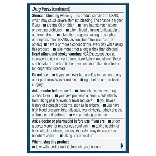 Advil Pain Reliever and Fever Reducer, Ibuprofen 200mg for Pain Relief - 24 Coated Tablets Advil Au supplements
