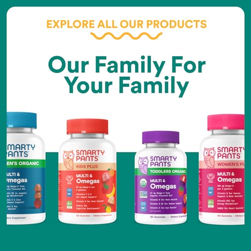 SmartyPants Prenatal Multivitamin Gummies with Omega 3 DHA/EPA, Methylfolate, Biotin, Vitamins D3, C, B12, B6, A, K, and Zinc, Gluten Free, Clean Label