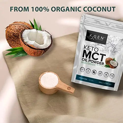 Keto MCT Oil Powder Pure Coconut MCT Keto Coffee Creamer | Premium Quality C8 Easily Absorbed & Digested K GEN ketogenic enhancement Au supplements