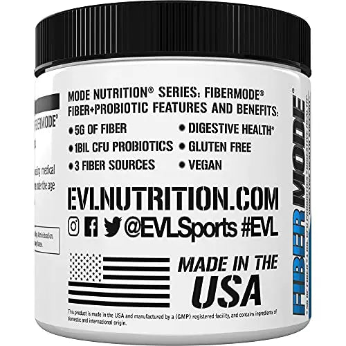 Evlution Nutrition FiberMode Fiber Plus Probiotic - 5 Grams of Fiber, Digestive Health Evlution Au supplements