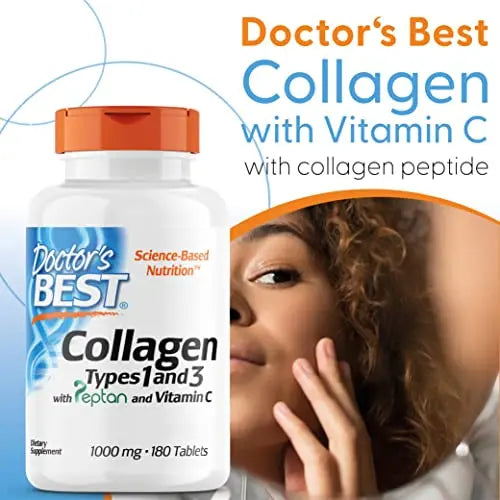 Doctor's Best, Collagen Types 1 and 3, Peptane & Vitamin C, 1,000mg, 180 Tablets Doctor's BEST Au supplements