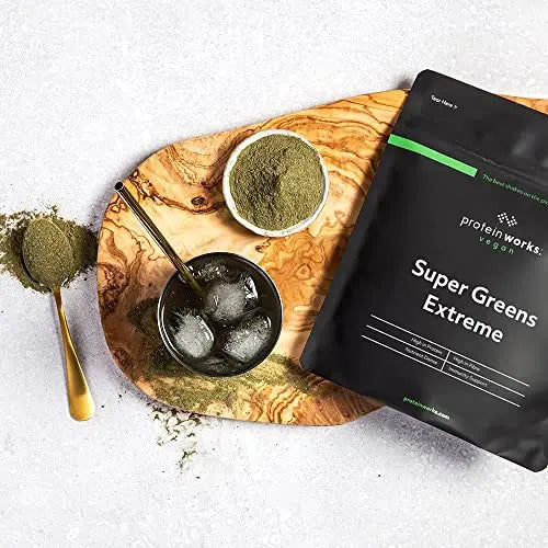 Protein Works Super Greens Extreme Powder , 156 Health Benefits , 41 Active Ingredients , Vegan Protein Works Au supplements