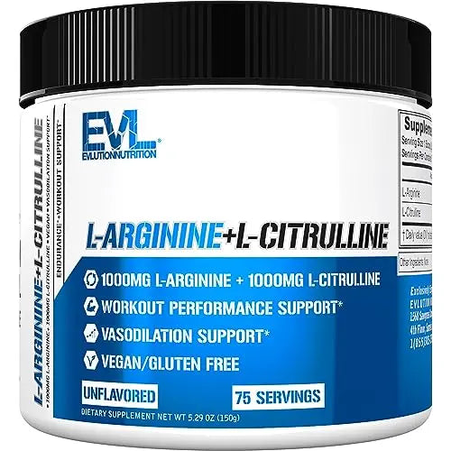 Evlution Nutrition L-Arginine + L-Citrulline - Endurance + Workout Performance Evlution Au supplements