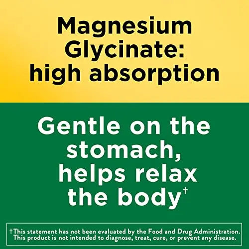 Nature Made Magnesium Glycinate 200 mg per Serving, Dietary Supplement for Muscle Nature Made Au supplements