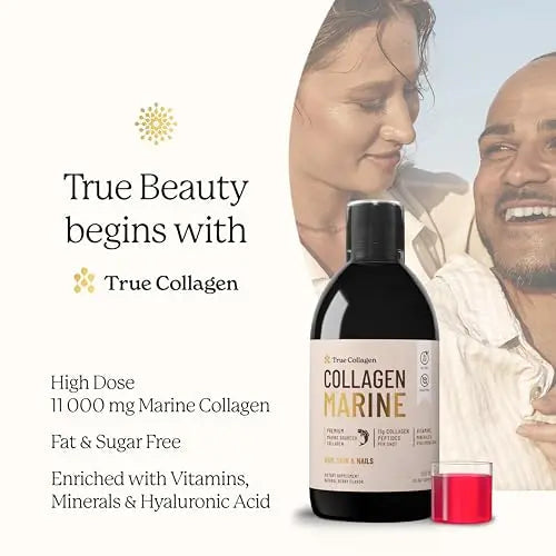 True Collagen - Premium 11000mg Collagen Marine I Pure Hydrolyzed Collagen (Type I & III) True Collagen Au supplements