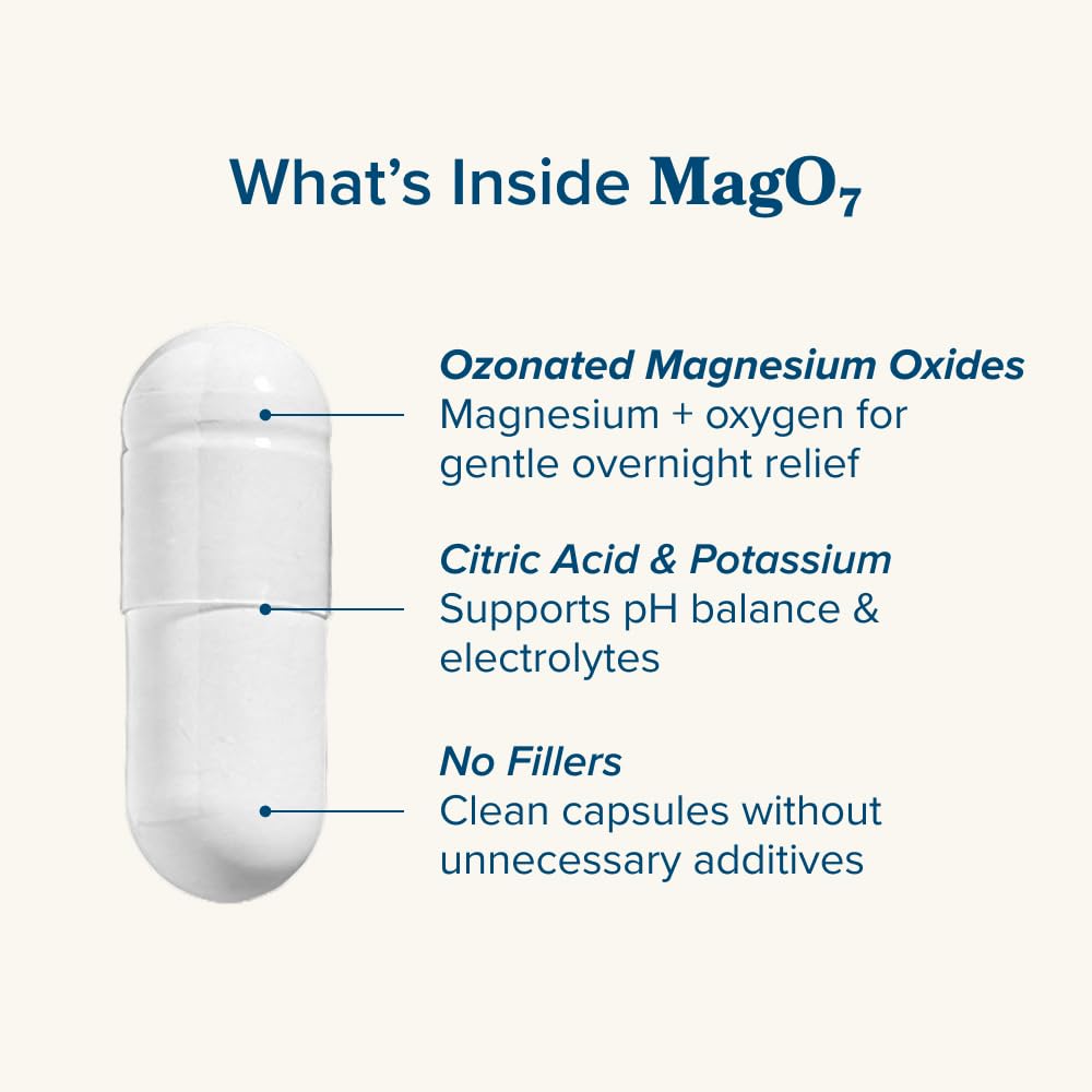 nbpure MagO7 - Natural Colon Cleanse & Detox - Occasional Constipation Relief, Stool Softener, & Bloating Support for Men & Women