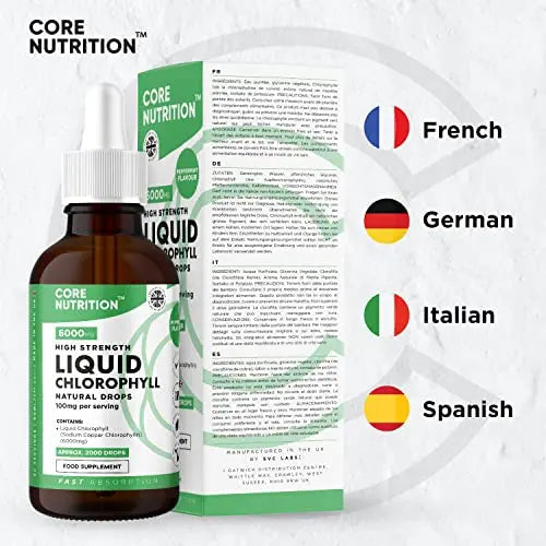 Core Nutrition Liquid Chlorophyll Drops for Water - 2 Fl. Oz for 60 Servings - 2 Month Supply Core Nutrition Au supplements