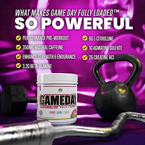 Man Sports Game Day Pre-Workout Supplement - Taurine - Creatine HCL - 30 Servings MAN Metabolic Augmenting Nutrition Au supplements