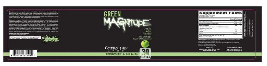 CONTROLLED LABS Green Magnitude Supplement, Synergistic Creatine Formula Powder CONTROLLED LABS Au supplements