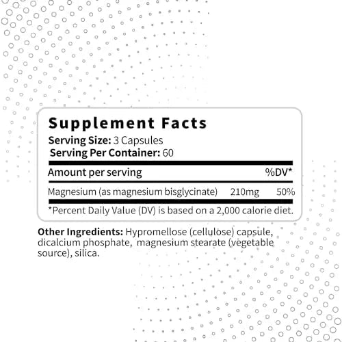 Type Zero Magnesium Glycinate (210mg | 180 Capsules) Pure, Non-GMO, Gluten Free Type Zero Au supplements