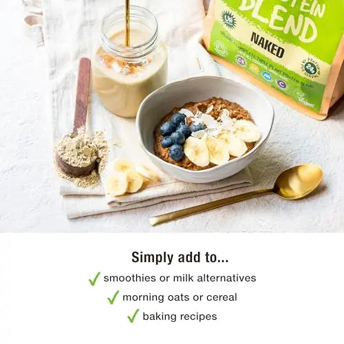 BodyMe Organic Vegan Protein Powder Blend, Naked Natural - Unsweetened, Low Carb BodyMe Au supplements