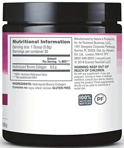 Neocell - Super Collagen Powder - 198g - Supports Healthy Skin, Hair, Nails, and Joints - Aids Collagen Production" Neocell Au supplements