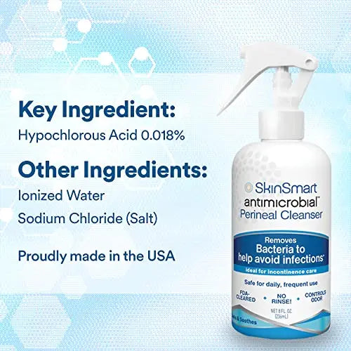 SkinSmart Antimicrobial Perineal Cleanser, Ideal for Incontinence Care SkinSmart Antimicrobial Au supplements