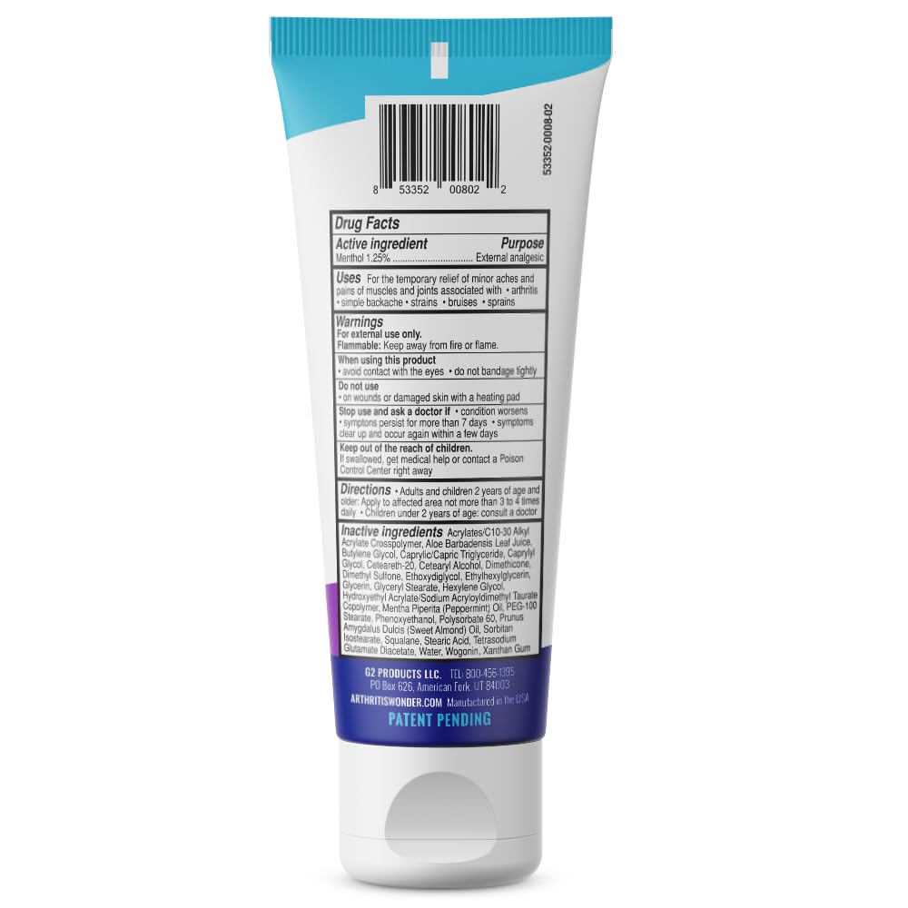 Arthritis Wonder Pain Relief Cream, 4 oz – Arthritis Pain Relief Cream for Hand, Knee, Foot and Wrist Joints – Fast-Acting, Deep Penetrating, Non-Greasy Formula with Natural Wogonin Arthritis Wonder Au supplements