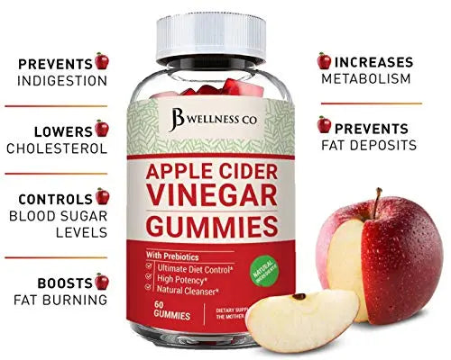 (2-Pack | 120 Gummies) Premium Apple Cider Vinegar Gummies - Raw, Natural, Unfiltered ACV JB Wellness Co Au supplements