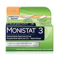 Monistat 3 Day Yeast Infection Treatment for Women, 3 Miconazole Pre-Filled Cream Applicators & External Monistat Au supplements