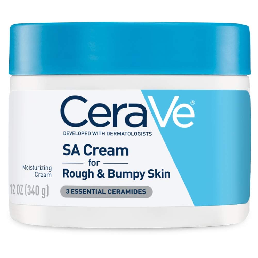CeraVe Moisturizing Cream with Salicylic Acid, Exfoliating Body Cream with Lactic & Hyaluronic Acid, Niacinamide