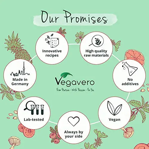 Vegavero Vegan Collagen Supplement | 2000mg | Complex with L-Lysine, L-Proline, Vitamin C (Acerola) & Superfoods Extracts | NO Additives, Lab-Tested | 120 Capsules Vegavero Au supplements