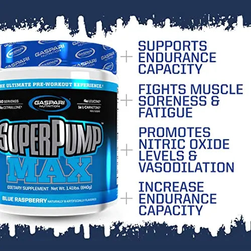 Gaspari Nutrition SuperPump MAX, The Ultimate Pre Workout Powder, Sustained Energy Gaspari Nutrition Au supplements