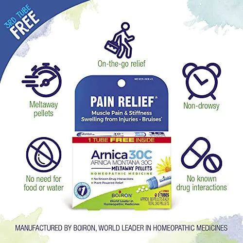 Boiron Arnica Montana 30C Homeopathic Medicine for Relief from Muscle Pain, Muscle Stiffness, Swelling Boiron Au supplements