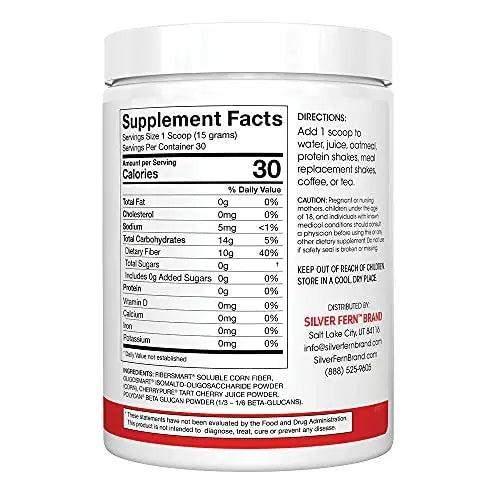 Tino Natural Gluten Free Prebiotic Fiber Supplement - with Tart Cherry Extract & Polycan Silver Fern Au supplements