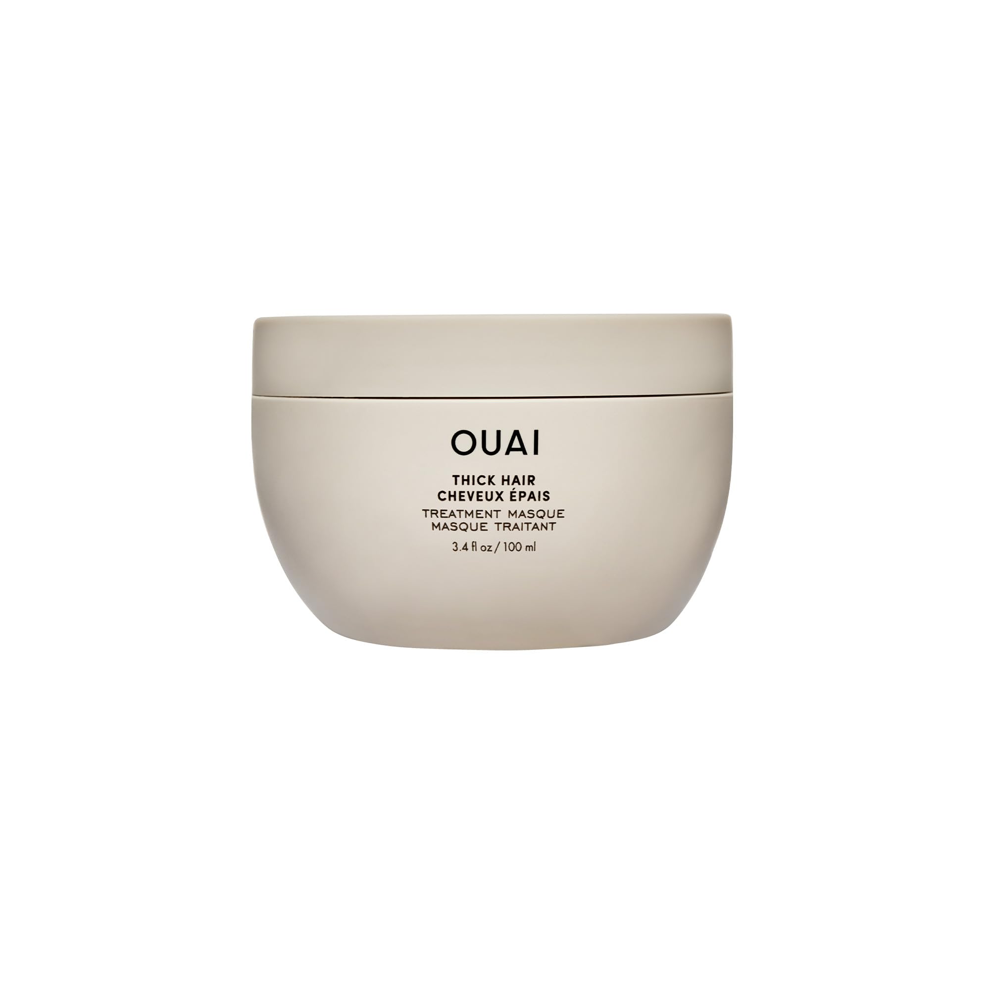 OUAI Thick Hair Mask - Treatment Masque with Almond Oil, Olive Oil, & Hydrolyzed Keratin to Restore Damaged Hair - Phthalate & Paraben Free Masque (3.4 Oz) OUAI Au supplements