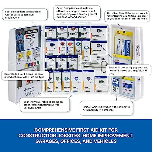 First Aid Only 1000-FAE-0103 50-Person SmartCompliance OSHA First Aid Kit First Aid Only Au supplements