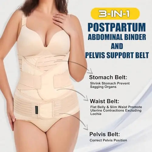 ChongErfei 3 in 1 Postpartum Support - Recovery Belly/waist/pelvis Belt Shapewear Slimming ChongErfei Au supplements