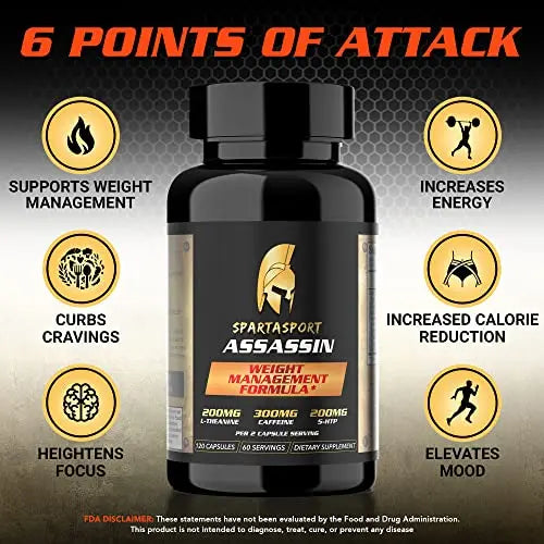 Spartasport Assassin Weight Management Formula - Weight Loss Pills for Women Men Spartasport Au supplements