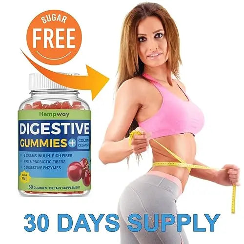 HEMPWAY Fiber Gummies for Digestive Colon Cleanse - Health & Daily Weight Support HEMPWAY Au supplements