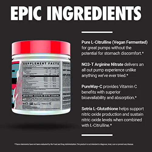 GHOST Pump Nitric Oxide Powder, Peach - 40 Servings - Sugar-Free & Stim-Free Pre GHOST Au supplements