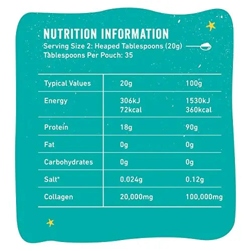 Cosmic Molecule UK's 1st 20,000mg Collagen Peptides Powder 350G (up to 35 Servings) Cosmic Molecule Au supplements