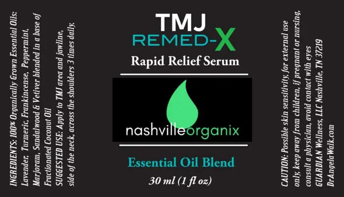 Dr. A's TMJ Remed-X Rapid Relief Serum | Deep Muscle & Jaw Tension Essential Oil Cream Doctor Angela Essential Au supplements