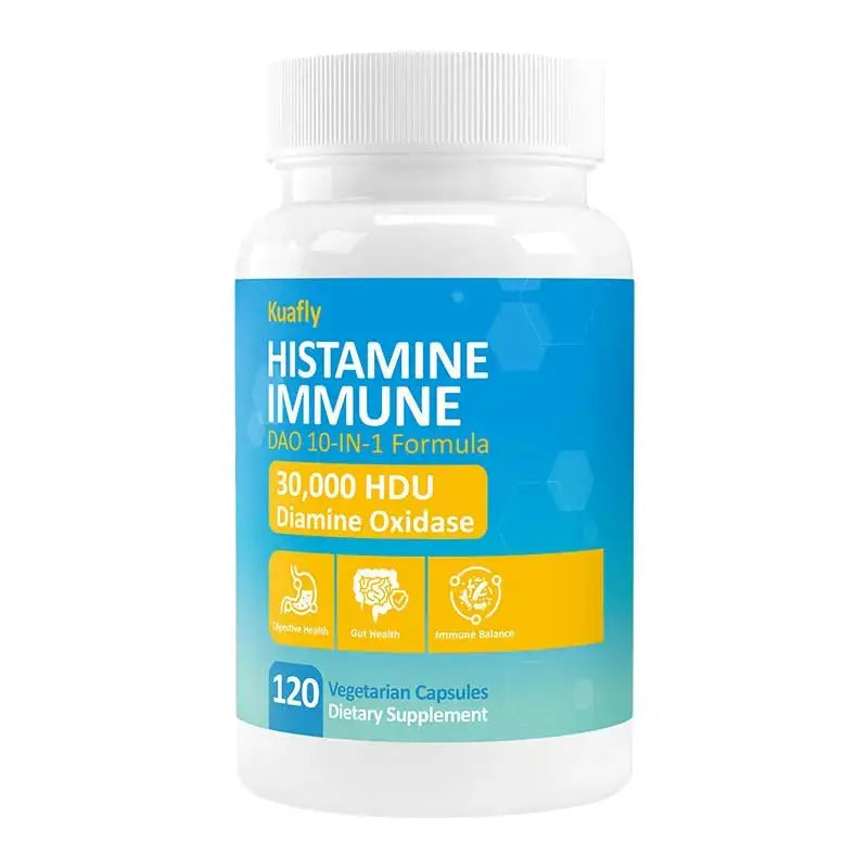 KUAFLY DAO Enzyme Supplements Histamine Blocker 120 Capsules– Natural DAO Supplement with Diamine Oxidase & Quercetin KUAFLY Au supplements