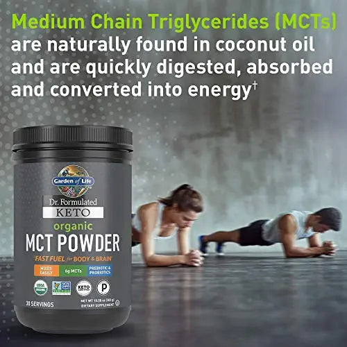 Garden of Life Dr. Formulated Keto Organic MCT Powder - 30 Servings, 6g MCTs Garden of Life Au supplements