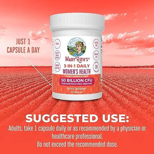 MaryRuth's 3-in-1 Daily Health Probiotics for Women | Clinically Tested | Hormone Support MaryRuth Organics Au supplements