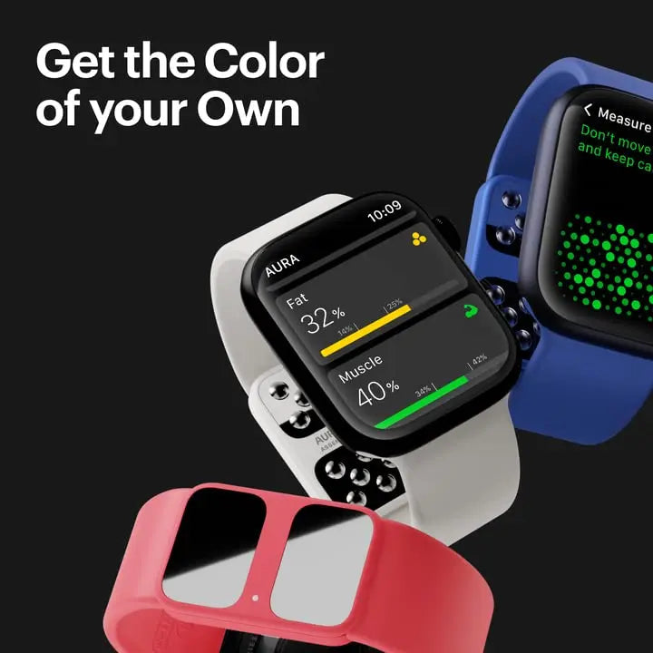AURA Strap 2 Compatible w Apple Watch – for Body Fat, BMI & Weight Loss - Body Composion AURA Strap Au supplements