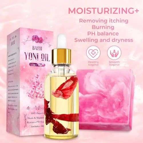 Yoni Soap Bars & Natural Yoni Oil Set, Natural Yoni Oil Vaginal Wash for Women Feminine Wash BASSI Au supplements