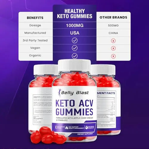 (2 Pack) Belly Blast Keto ACV Gummies - Keto Belly Blast ACV Advanced Formula Belly Blast Rillvo Au supplements