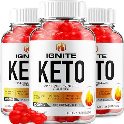 (3 Pack) Ignite Keto ACV Gummies - Official - Keto Ignite ACV Advanced Formula Plus Rillvo Au supplements