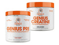 Genius Pre Workout Powder, Sour Cherry, and Genius Micronized Creatine Monohydrate The Genius Brand Au supplements