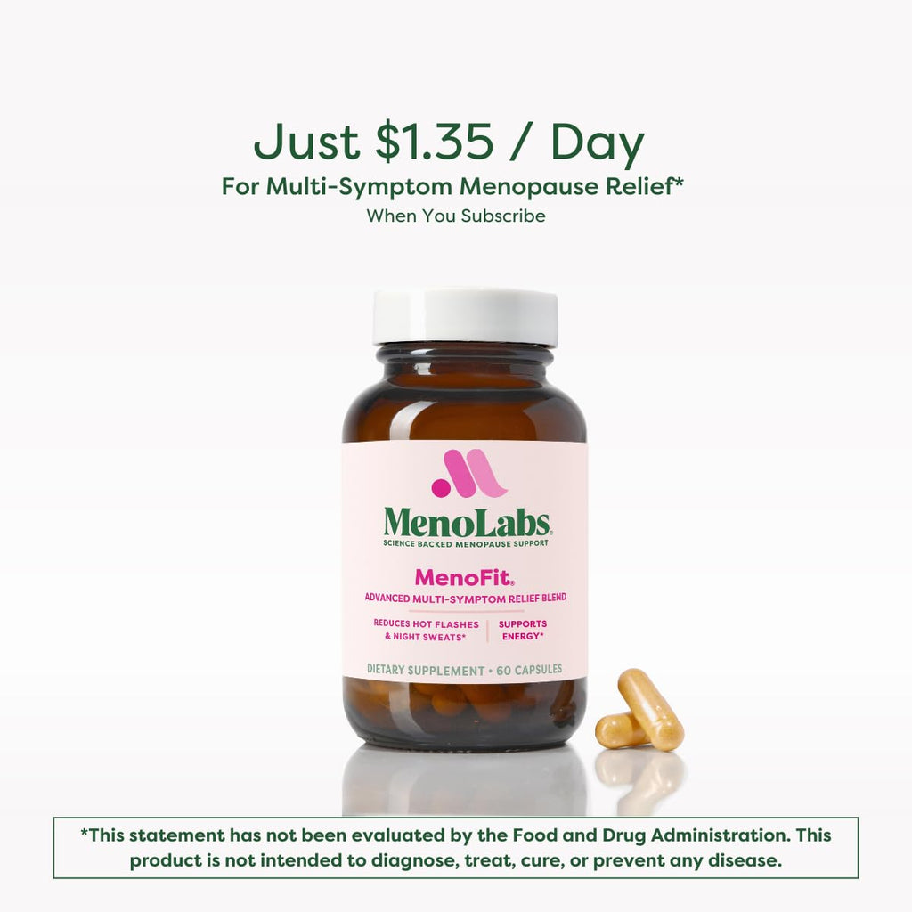 MENOLABS MenoFit, Menopause Supplements for Women - 60 Capsules - Advanced Women’s Probiotic with Vitamins and Red Clover for Gut Health, Hot Flashes and Hormone Balance for Women MENOLABS Au supplements