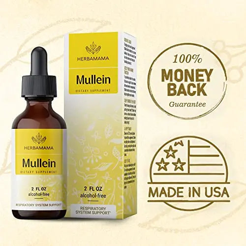 Mullein Leaf Tincture - Lung Cleanse - Vegan Lung Detox - Respiratory Health HERBAMAMA Au supplements