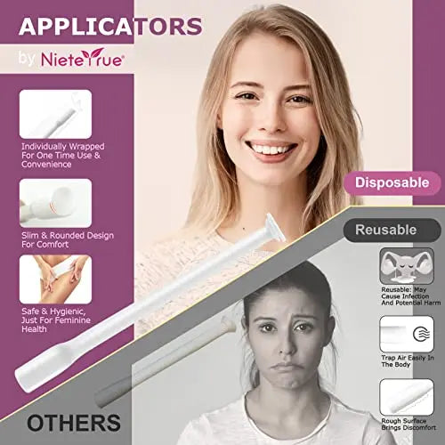 Nieteyrue 20-Packs Suppository Applicators for Women, Disposable, Individually Wrapped Nieteyrue Au supplements
