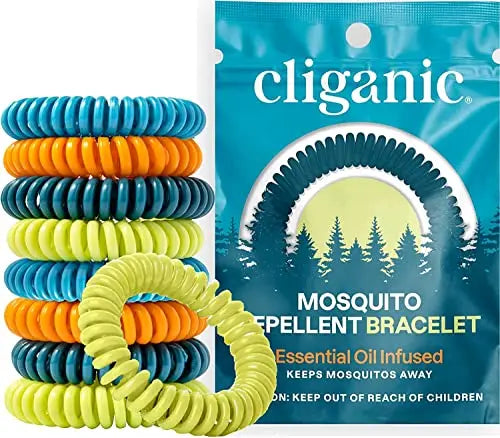 Cliganic 50 Pack Mosquito Repellent Bracelets, DEET-Free Bands, Individu Cliganic Au supplements